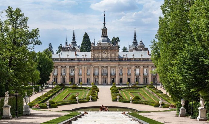 Archivo - Vista delreal Sitio del Palacio de La Granja de San Ildefonso. En la provincia de Segovia.