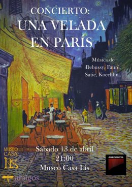 Imagen promocional del concierto en la Casa Lis de Salamanca