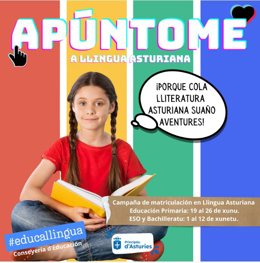 Campaña matrícula lengua asturiana.