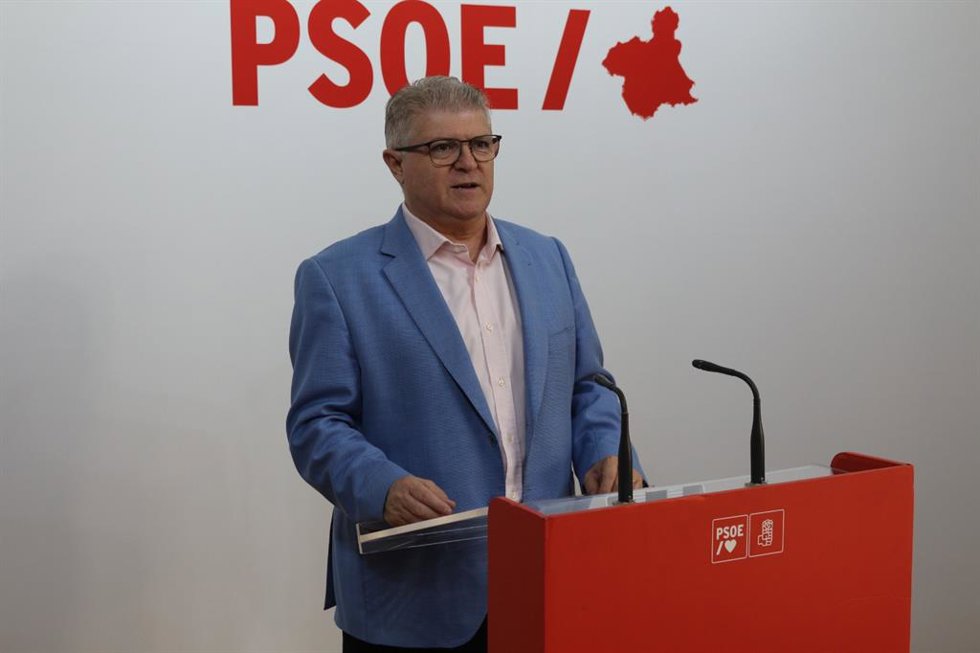 El secretario general del PSOE de la Región de Murcia, Pepe Vélez