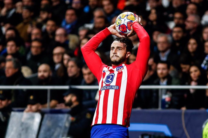 Mario Hermoso of Atletico de Madrid in action during the UEFA Champions League, Round of 16, football match played between Atletico de Madrid and FC Internazionale Milano at Civitas Metropolitano stadium on March 13, 2024, in Madrid, Spain.