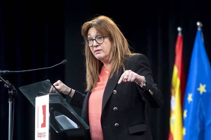 La exportavoz socialista y miembro de Izquierda Española, Soraya Rodríguez, interviene durante el acto de presentación del partido político Izquierda Española, en la Casa del Reloj, a 17 de marzo de 2024, en Madrid (España).