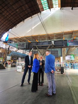 La delegada de Gobierno en la Comunitat Valenciana, pilar Bernabé, visita las obras de rehabilitación de la Estación València Nord