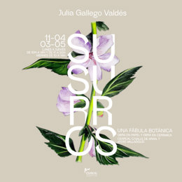 Archivo - Cartel de la exposición 'Susurros' de Julia Gallego en Cearcal.