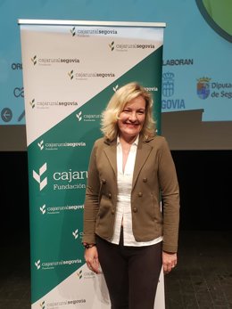 La empresaria y consultora empresarial, Pilar Jericó, minutos antes de su ponencia en Segovia