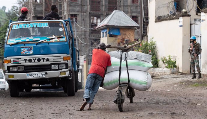 Archivo - Illustration picture shows Tshikudu in Goma  during the minister Meryame Kitir's visit of the city of Goma, DRC Congo, Friday 26 November 2021.