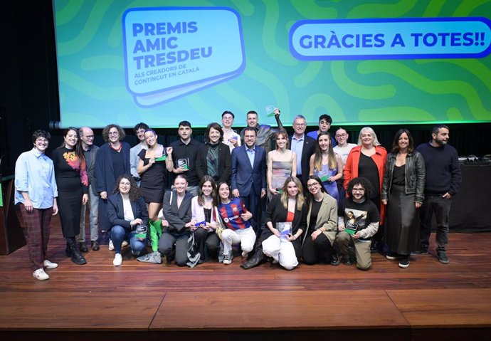 Guardonats i finalistes dels Premis Amic-Tresdeu