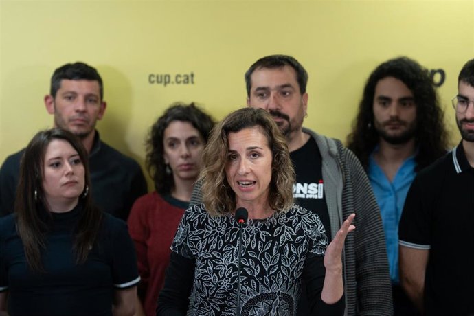 Archivo - La candidata de la CUP a las elecciones catalanas, Laia Estrada