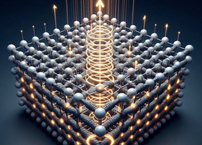 La luz láser está polarizada circularmente, es decir, tiene forma de “sacacorchos”.