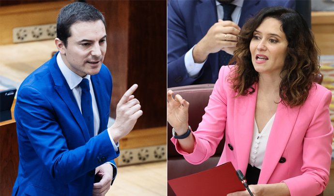 Juan Lobato e Isabel Díaz Ayuso