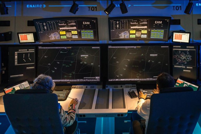 Controladores aéreos de Enaire.