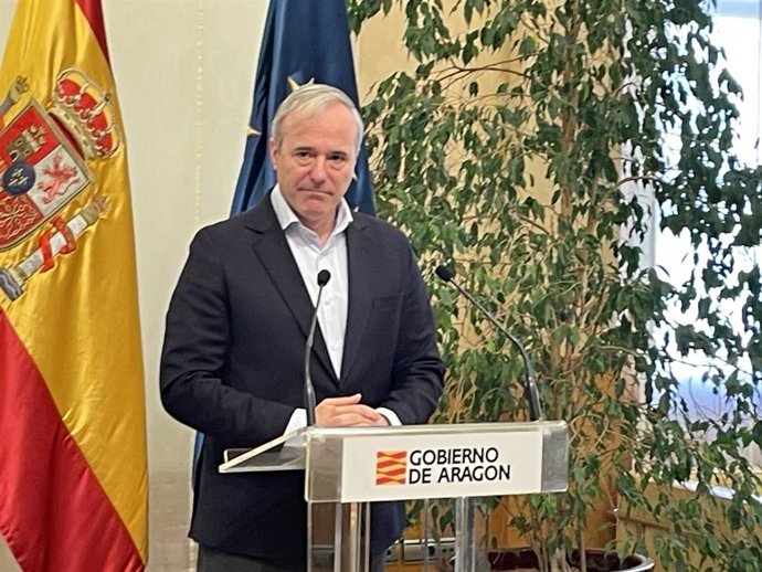 El presidente del Gobierno de Aragón, Jorge Azcón.