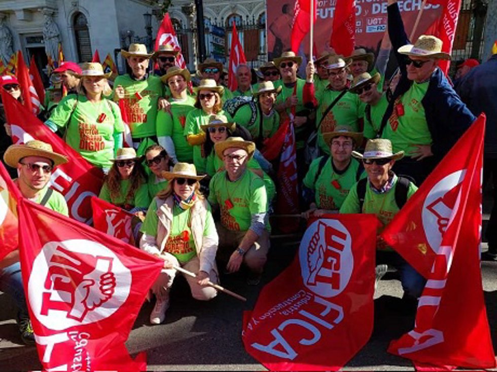 UGT-A pide en Madrid dignificar el sector agrario a través de la negociación colectiva.