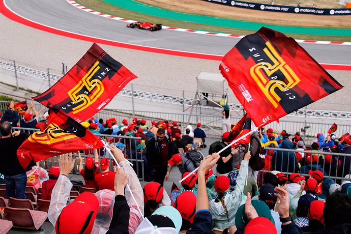 Archivo - Formula 1 Gran Premio de España en la Grada CS55.