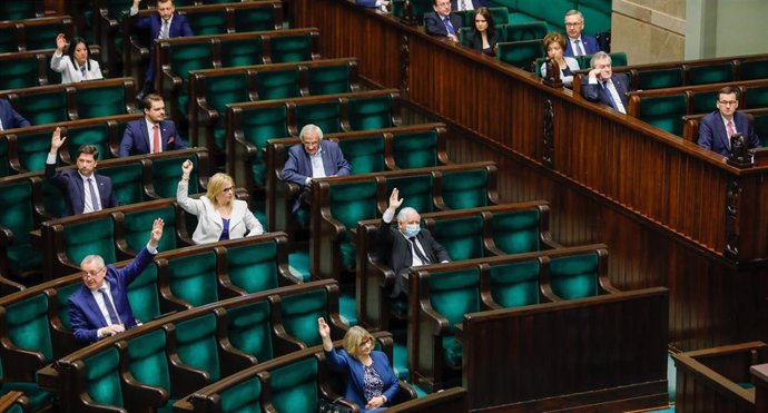 Archivo - Una sesión del Parlamento de Polonia