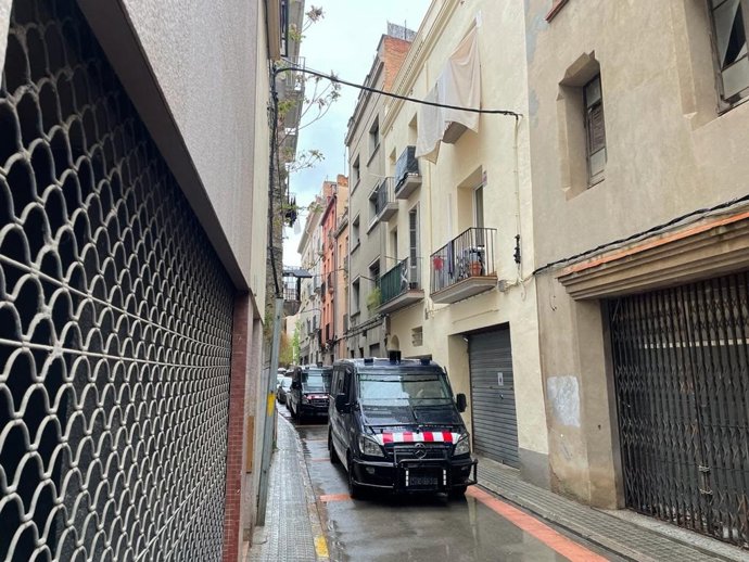 Archivo - Lugar donde los Mossos d'Esquadra detuvieron al presunto autor de la violación de una menor en Igualada (Barcelona)
