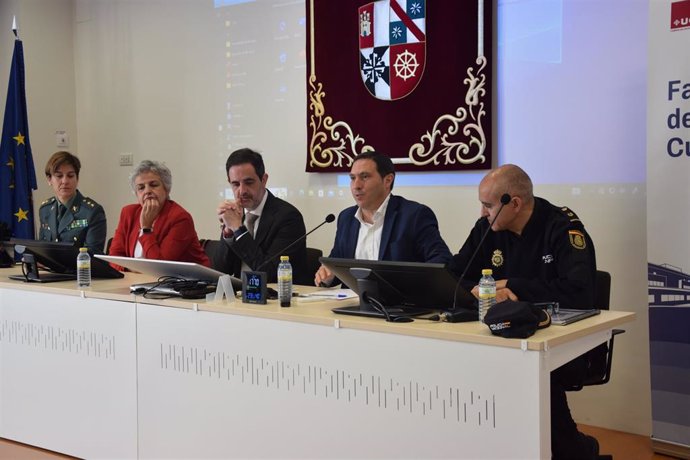 Álvaro Martínez Chana, en la inauguración del Aula de Formación Permanente.