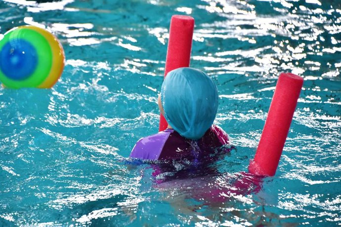 Una actividad desarrollada en la piscina de Son Moix.