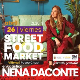 Nena Daconte, Fusa Nocta y Almácor actuarán en el Street Food Market de Villena