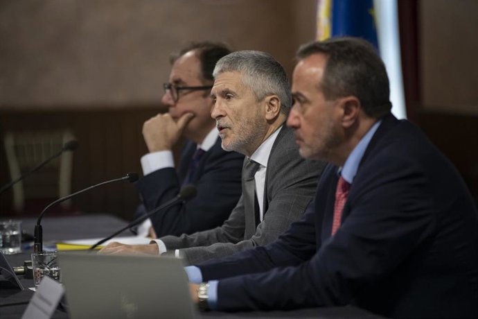 El ministro de Interior, Fernando Grande-Marlaska, en Ciudad Real durante la reunión periódica con los responsables de los establecimientos penitenciarios dependientes de la Administración General del Estado.