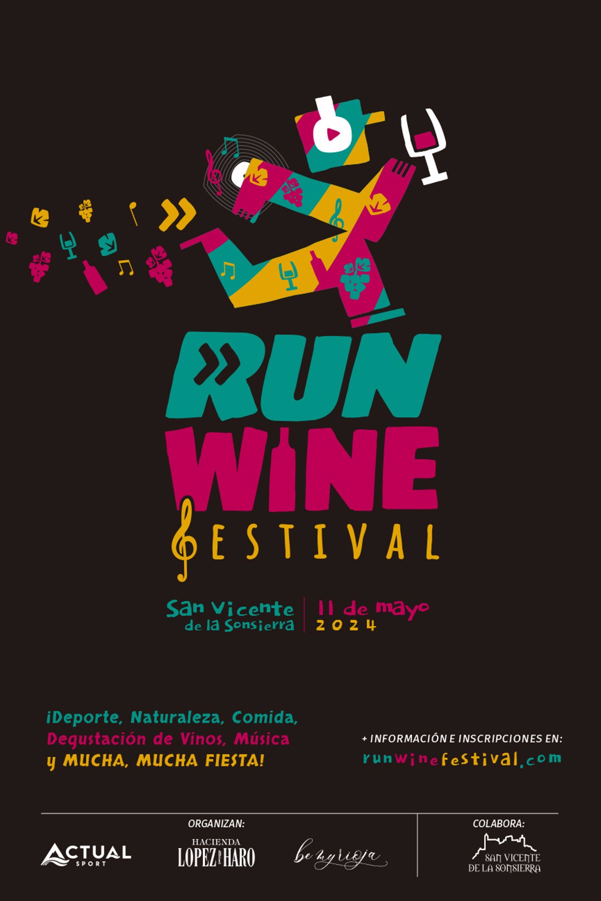 San Vicente de la Sonsierra acoge el 11 de mayo el primer Run Wine Festival como una  fiesta 