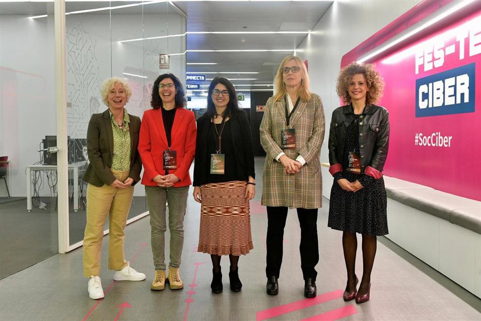 Algunas de las asistentes al IV Congreso de Competencias Digitales de Barcelona.