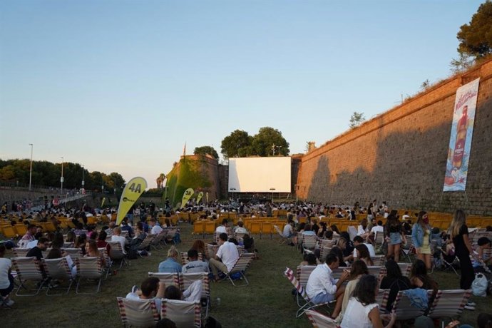 Archivo - La Sala Montjuïc 2021 de cine al aire libre de Barcelona.