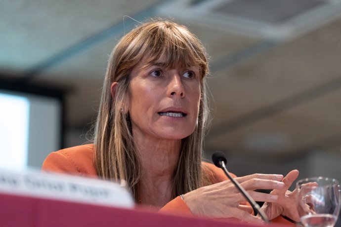 La directora de la Cátedra Extraordinaria de Transformación Social de la UCM, Begoña Gómez, participa en el Fòrum Social Pere Tarrés, a 14 de junio de 2023, en Barcelona, Cataluña (España).