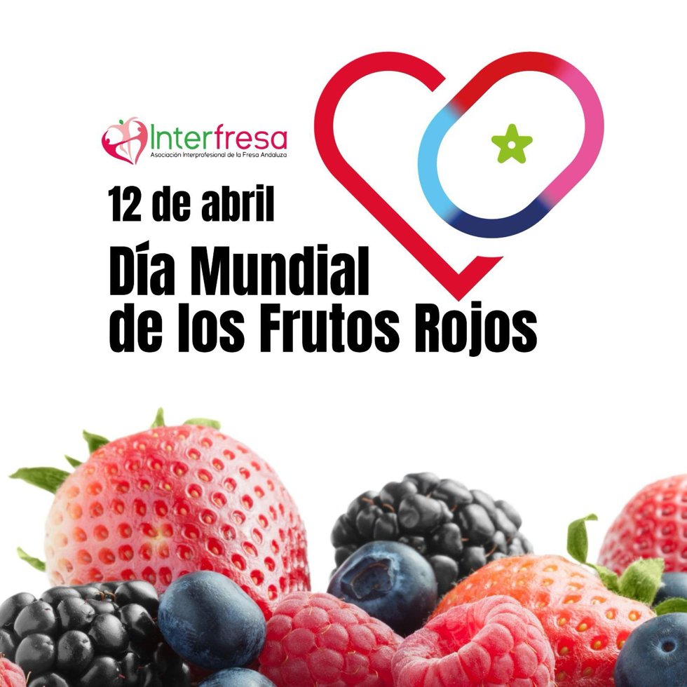 Cartel sobre el Día Mundial de los Frutos Rojos.