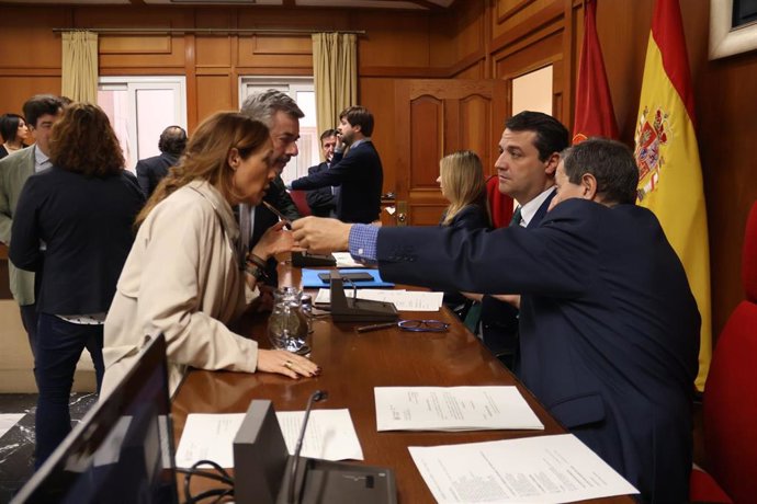 Momentos previos al Pleno del Ayuntamiento de Córdoba.
