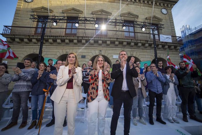 El coordinador de EH Bildu, Arnaldo Otegi, en un acto político