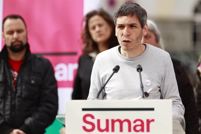 El cabeza de lista de Sumar por Álava, Jon Hernández