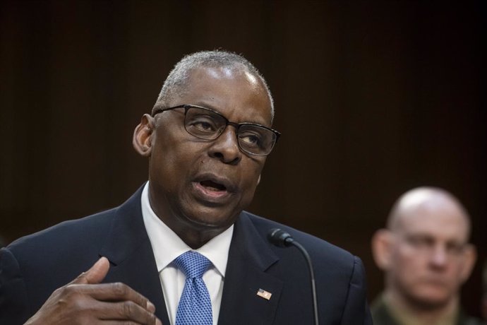 April 9, 2024, Washington, District Of Columbia, USA: United States Secretary of Defense Lloyd J Austin III appears before a Senate Committee on Armed Services hearing to examine the President's proposed budget request for fiscal year 2025 for the Departm
