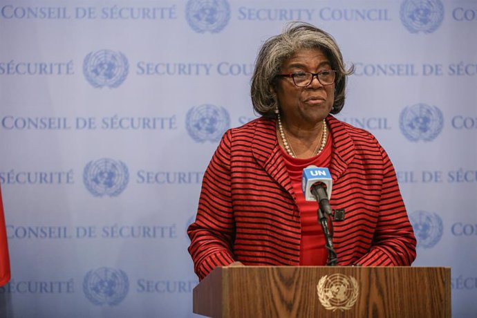 Archivo - La representante de EEUU ante la ONU, Linda Thomas-Greenfield 