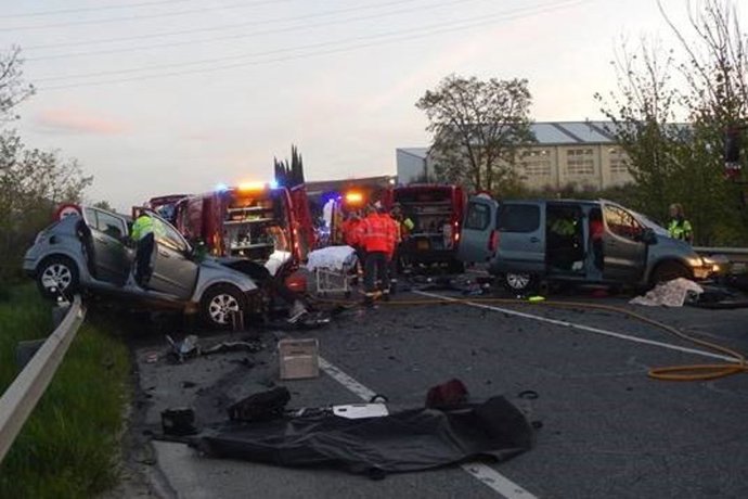 Imagen del accidente.