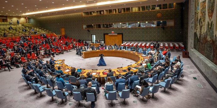 Archivo - Vista general de una reunión del Consejo de Seguridad de Naciones Unidas (archivo)