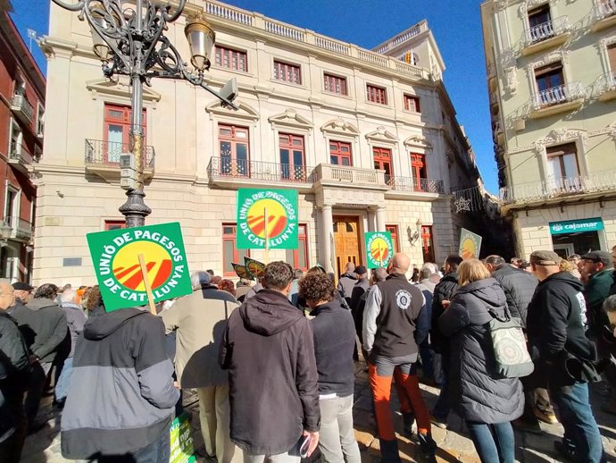 Manifestació d'Unió de Pagesos 