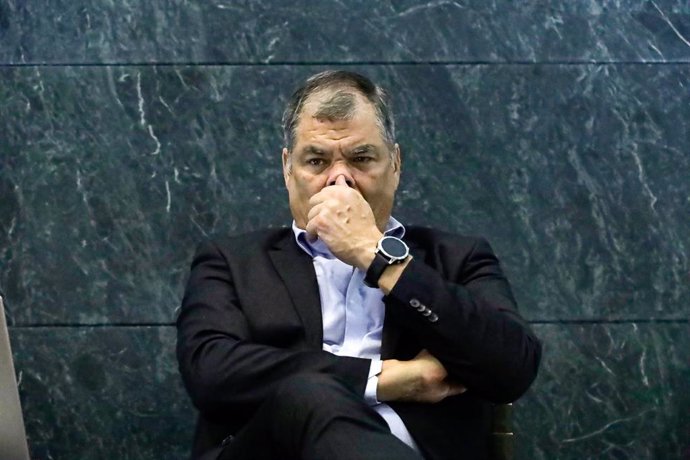 Archivo - Rafael Correa, expresidente de Ecuador, durante una reciente visita a México