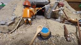 El 'Diorama didáctico del Dolmen de Soto', un recurso realizado con piezas de Playmobil.