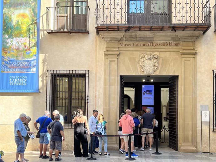 Archivo - El Museo Carmen Thyssen Málaga alcanza los dos millones de visitantes en el contexto de un mes de marzo de récord, en el que 24.124 visitantes han pasado por este espacio cultural. En lo que va de año los datos suman ya 61.467 visitantes.