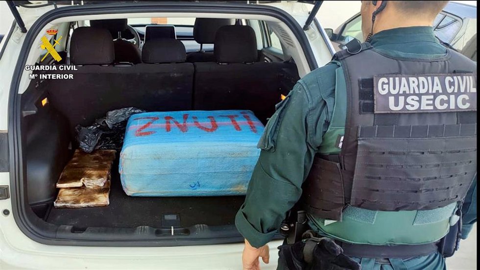 Droga interceptada por la Guardia Civil en Mérida