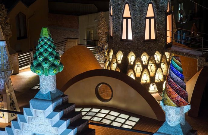 Un espai del Palau Güell de Barcelona