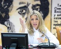 Yolanda Díaz exige al PP que cese sus ataques contra la mujer de Sánchez y les acusa de practicar "auténtico machismo"