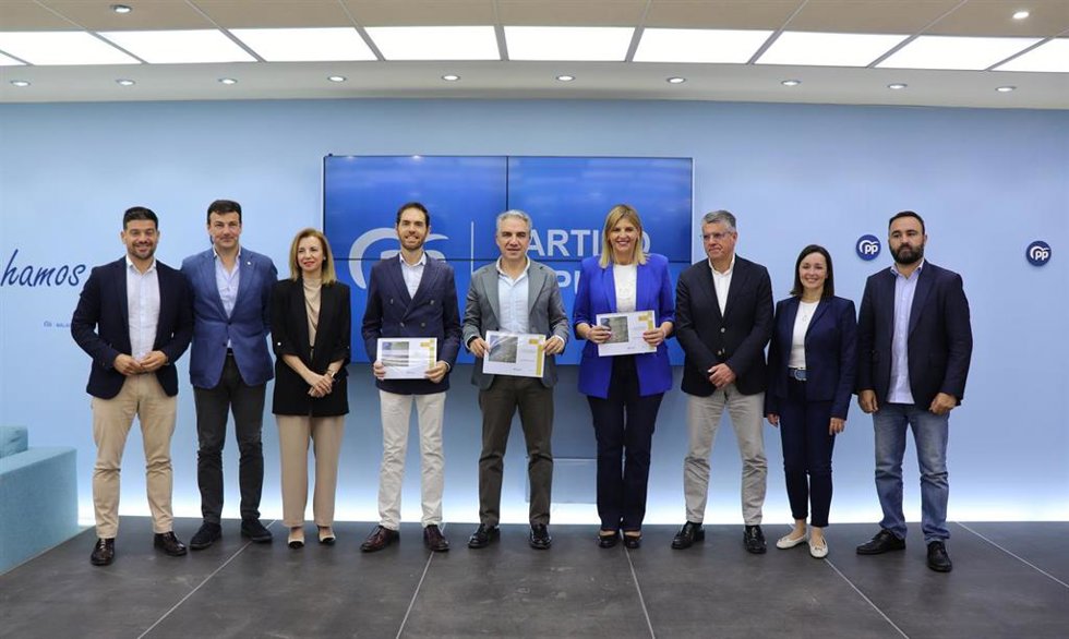 Senadores y diputados del PP de Málaga.