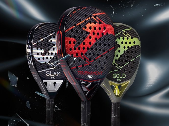 Joma lanza su colección de palas de pádel de alta gama más avanzada.