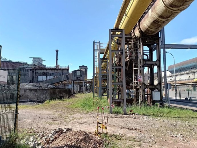 Planta de Veriña de ArcelorMittal, en Gijón.