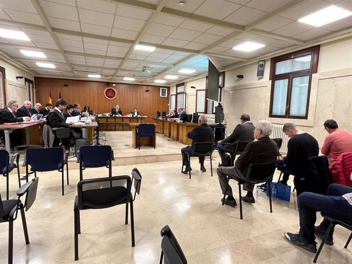 La sala de juicios del caso Playa de Palma, el pasado lunes.