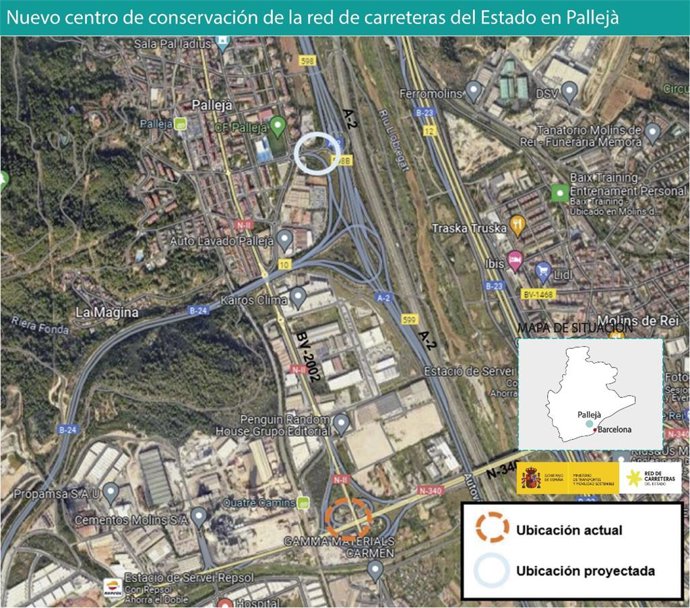 Plànol de la zona on es faran les obres