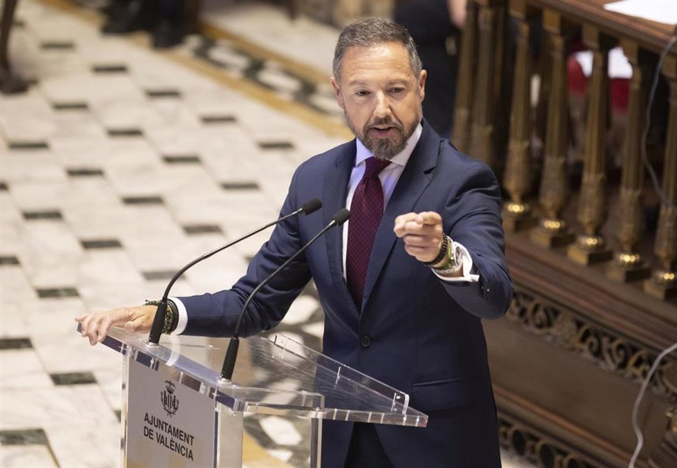 Archivo - El portavoz de Vox en el Ayuntamiento de Valncia y segundo teniente de alcalde, Juanma Badenas, en una imagen de archivo. 
