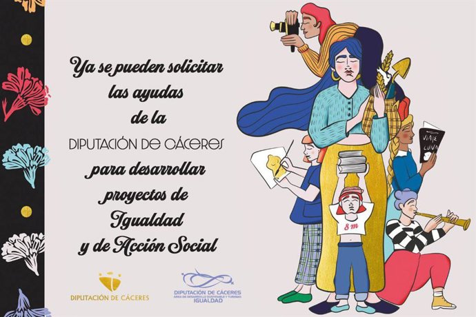 La Diputación de Cáceres destina 400.000 euros a entidades que desarrollen proyectos de igualdad y acción social